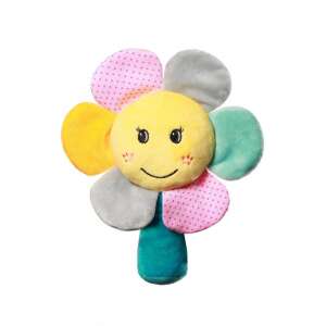 BabyOno Flower Rattle, plush baby toy with crinkle sound, multi-colored, for newborns - BabyOno Rattle