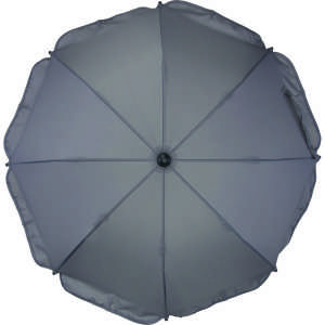 Fillikid Easy-Fit grey stroller umbrella, top view - Stroller Umbrella