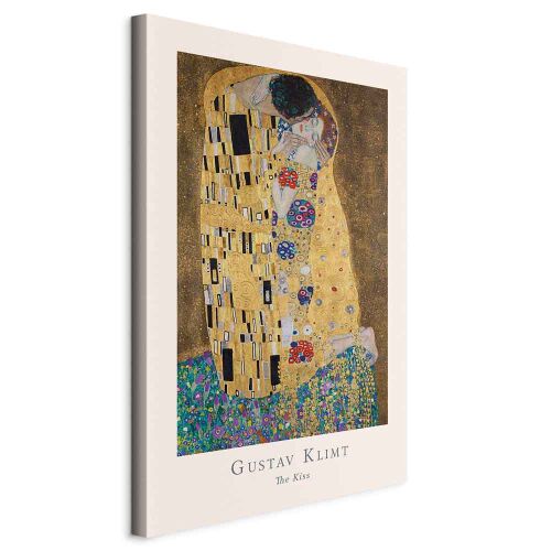 Festmény - Gustav Klimt - A csók (1 darab) függőleges 171625290 - Falikép