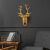 Wallity Decorative Wall Accessory Gold Bust of Deer - 1 171716286