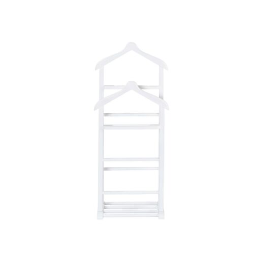 Hanah Home Valet Stand White Beta Double - White
