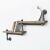 Hanah Home Pipe Shelf, fekete dió színben, Boruraf012 171717420