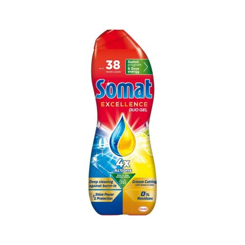 Mosogatógél 685 ml Somat Excellence Grease Lemon 171725887 - Gépi mosogatószer