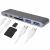 USB elosztó HUB MacBook-hoz szürke színben, Type-C, USB 3.0, SD, Micro SD, TF 171729802
