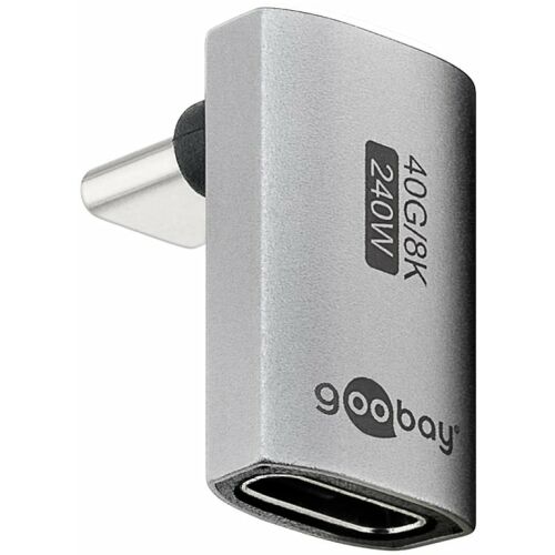 Goobay USB adapter USB-C függőleges rövid 90, USB4 171753777 - USB átalakító