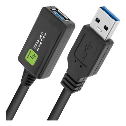 Techly USB kábel USB-A - USB-A 5 m Fekete (ICUR3050G) 171755226 - USB kábel