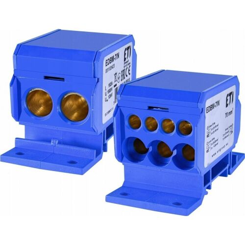Elosztóblokk 192A (2x4-70mm2/3x2,5-25mm2+4x2.5-16mm2) kék EDBM-7/N 001102423 171758983 - Sorkapocs
