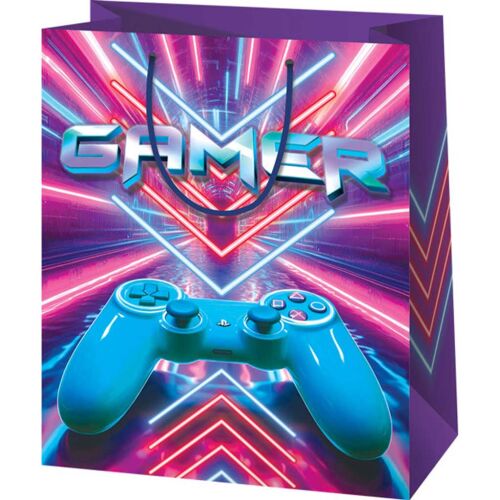 Gamer exkluzív közepes méretű ajándéktáska 18x23x10cm 171787774 - Ajándékcsomagolás