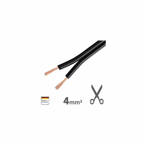 XLS400 Ampire prémium réz kábel hangszórókhoz 2×4.0mm², 1m 171830517 - Hangszóró kábel
