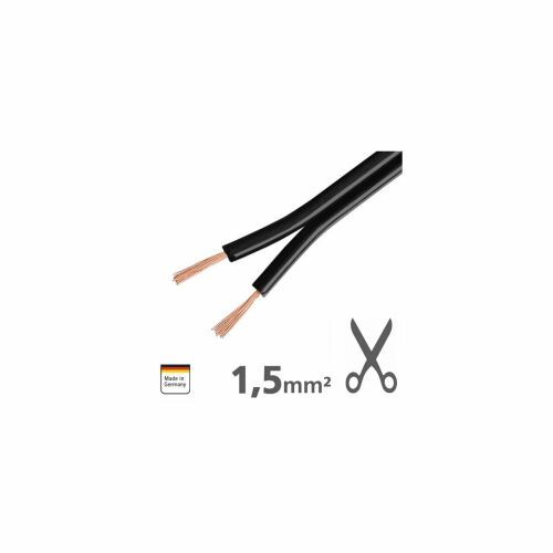 XLS150 Ampire prémium réz kábel hangszórókhoz 2×1.5mm², 1m 171830867 - Hangszóró kábel