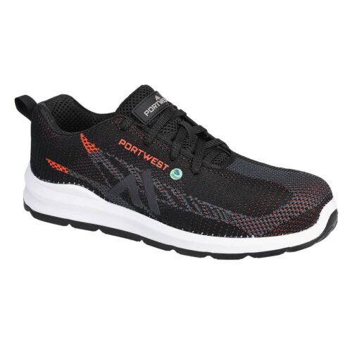 Eco Fly Composite Trainer S1PS SR FO PW_FC06BKD48 Fekete/Piros - 48 méret 171878661 - Munkavédelmi cipő
