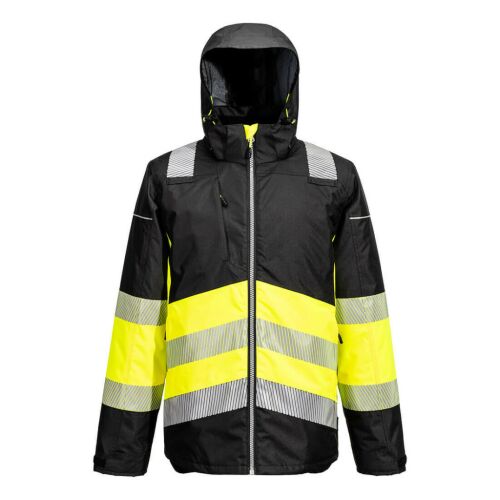 PW3 Hi-Vis Class 1 télikabát PW_PW364YBR4XL Sárga/Fekete - 4XL méret 171871795 - Munkakabát