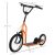 HOMCOM Gyerek roller, kick roller, city roller, kickboard pneumatikus gumikkal, narancssárga 171948623
