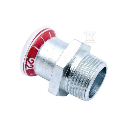 GEBERIT Mapress szénacél KM átmeneti idom 18 mm - 1/2" 171976136 - Víz, gáz és fűtés szerelvény