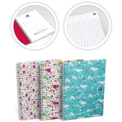 Oxford kerekesszék A5 OXFORD FLORAL (400094953) 171984335 - Füzet