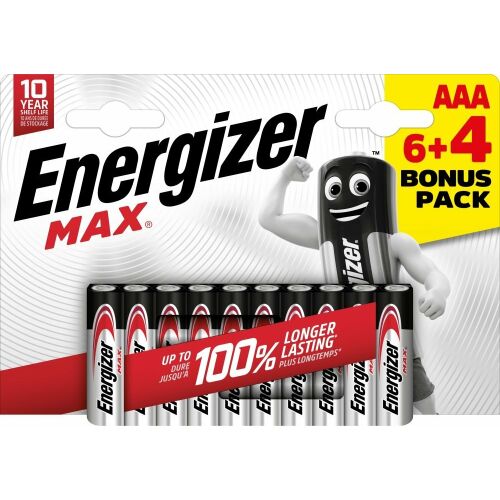 Energizer Energizer LR03/10 Max AAA 6+4 esemény 172001167 - Elem