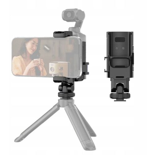 Tok Tartó Rögzítő DJI Osmo Pocket 3-hez Iso 1/4"" + Telefontartó / Pu726b 172022765 - Akciókamera kiegészítő