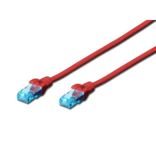 Digitus DK-1512-005/R UTP patch kábel CAT5e 0.5m piros 172053964 - Patch kábel
