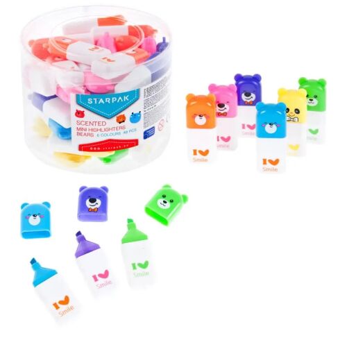 Kiemelő mini illat Bear mix p48 cső STARPAK ár 1 db 172057701 - Szövegkiemelő