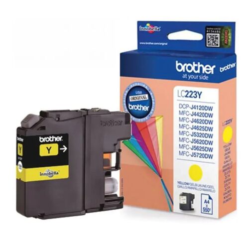 Brother eredeti tintapatron LC223Y (sárga)