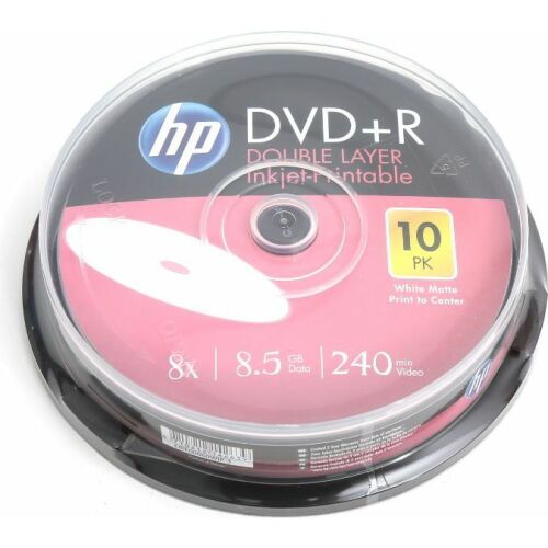 HP DVD+R DL 8.5GB 8x 10db (HPDDP10+) 172059253 - Írható CD és DVD
