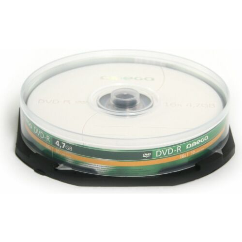 OMEGA DVD-R 4.7GB 16X TORTA* 10 [56816] 172063687 - Írható CD és DVD