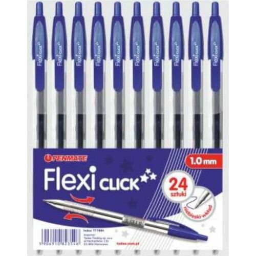 Golyóstoll Flexi Click kék (24db) PENMATE 172065286 - Toll és ceruza