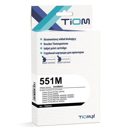 Tiom tintapatron Tiom Canon CLI-551MXL | IP7200/M5450 | bíbor 172068283 - Tintapatron