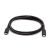 Semleges USB-kábel USB-C - USB-C 1 m Fekete 172074798