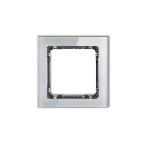 Karlik Deco Frame Egyszürke Üveg Effect Alsó: Grafit (15-11-DRS-1) 172080872 - Villanykapcsoló keret