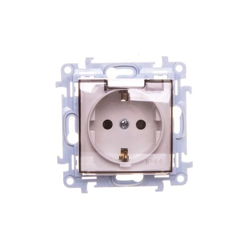 Kontakt-Simon Single Socket Simon 10 hermetikus IP44 földelő schuko flip fehér (CGSZ1BZ.01/11A) 172085590 - Konnektor és dugalj