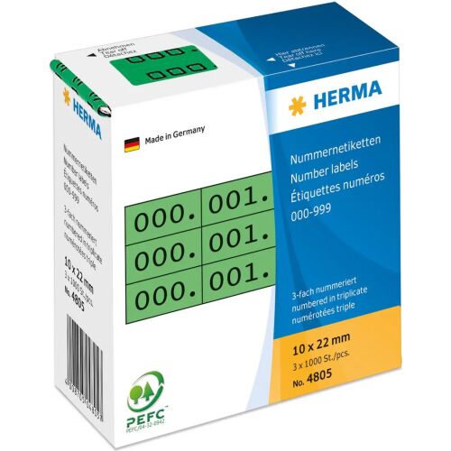Herma öntapadós címkék 10 x 22mm/1000 darab (4805)