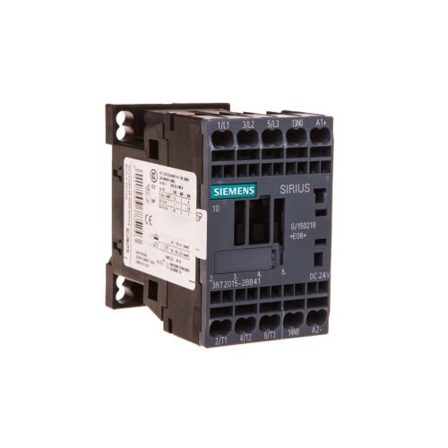 Teljesítmény kontaktor 7A 3P 24V DC 1Z 0R S00 3RT2015-2BB41 172100568 - Áram-védőkapcsoló