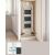 SONGMICS 3 lépcsős összecsukható létra, teherbírás 150 kg, acél, 47x75x105 cm, fehér és fekete 172109388