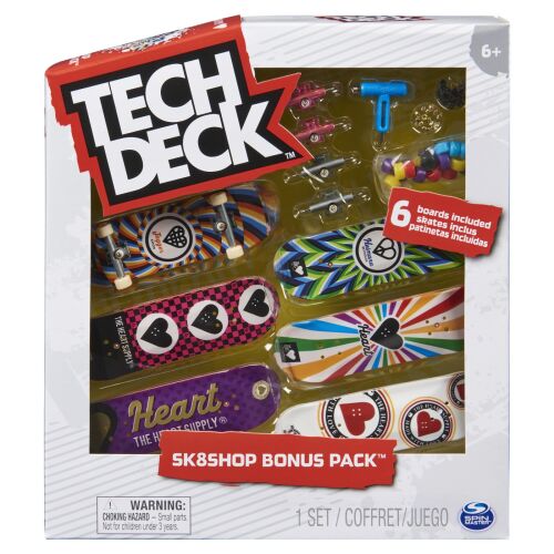 TECH DECK 6 RÉSZES CSOMAG FOGÓLAP SZÍV TARTOZÉKOKKAL 172128564 - Tech Deck