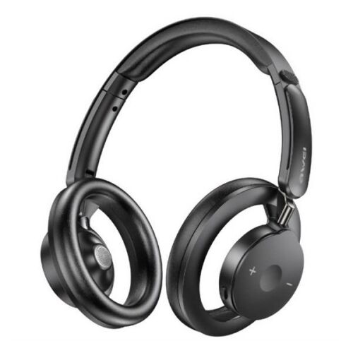 Awei AT33 fejhallgató, Vezeték nélküli, Bluetooth v6.0, Sztereó, Mikrofon, Összecsukható, Fekete 172162206 - Fejhallgató