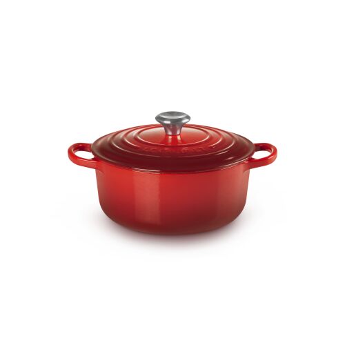 Le Creuset Signature kerek öntöttvas sütő-főzőedény, 22cm, 3,3 l, cseresznyepiros 172208699 