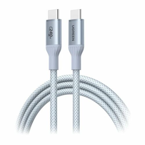 UGREEN L534 USB-C-USB-C kábel, 2 m, 240 W, ezüstfehér (75732) 172213073 - Kábel