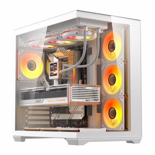 DarkFlash C280 számítógép-ház, fehér + 7 ventilátor (C280 WHT +7F) 172220087 - Számítógépház