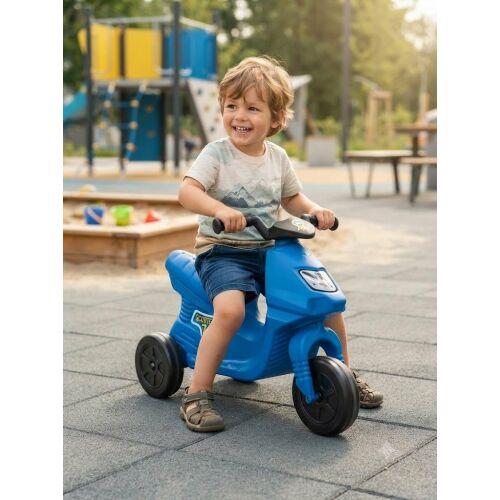 Robogó 7 – DOREX-170 – kék, lábbal hajtott járműves játék, saját motorozás