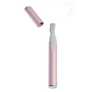 Rózsaszín elektromos szemöldök trimmelő nőknek, ideális szemöldök formázásához és a nem kívánt arcszőr eltávolításához - Testszőrnyíró