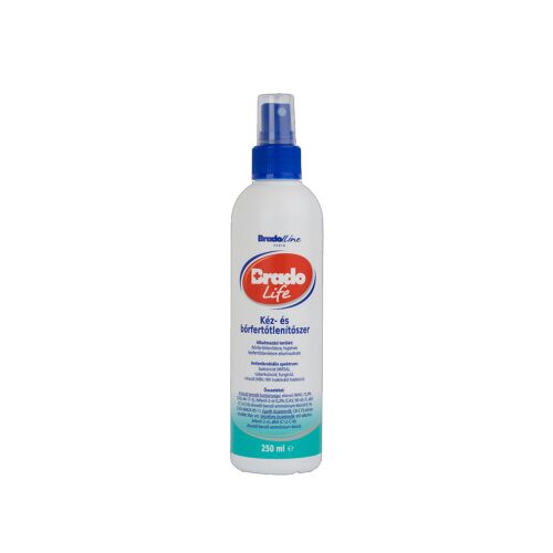 Kéz- és bőrfertőtlenítő pumpás 250 ml BradoLife 172270305 - Kézfertőtlenítő