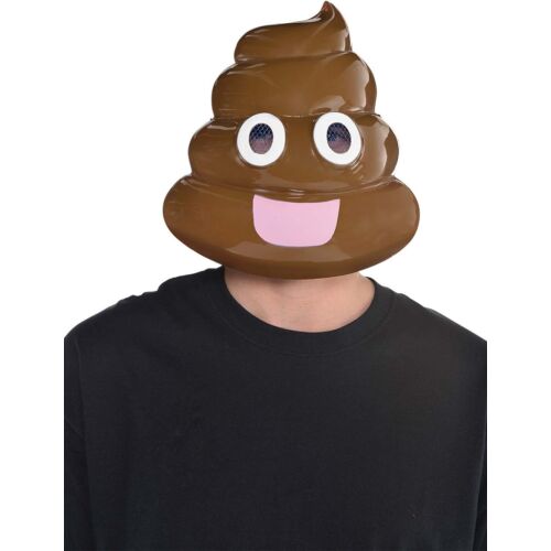 Emoji Poophead műanyag maszk 174338331 - Jelmez felnőtteknek