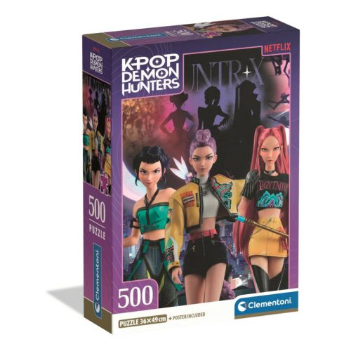 K-pop Démonvadászok Night Pulse 500 db-os Compact puzzle Clementoni 174336775 