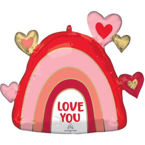 I love You Heart fólia lufi 66 cm