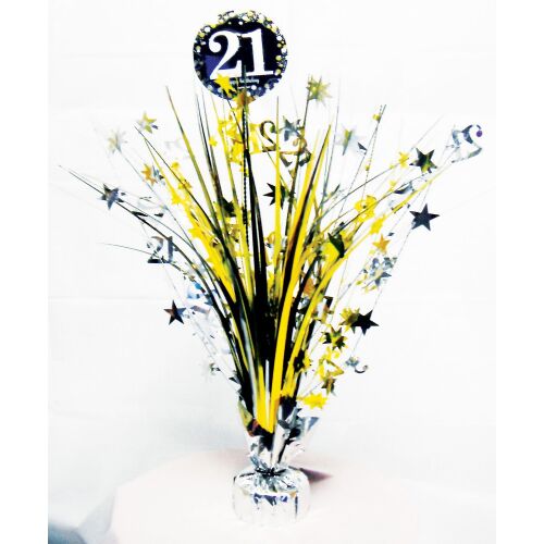 Happy Birthday Gold 21 asztaldísz 45,7 cm 174338965 - Party dekoráció