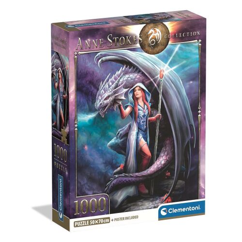 Anne Stokes Dragon Mage 1000 db-os Compact puzzle Clementoni 174340846 - Játék