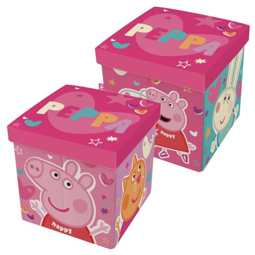 Peppa malac Happy játéktároló 30×30×30 cm 174340848 - Játéktároló doboz és zsák
