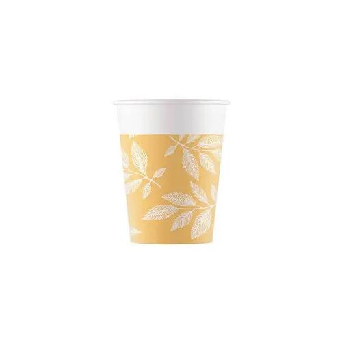 Levél Orange Leaves papír pohár 8 db-os 200 ml 174340944 - Eldobható pohár