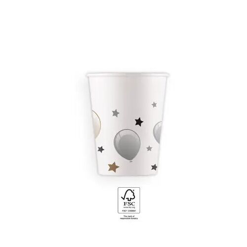 Happy Birthday Milestone papír pohár 8 db-os 200 ml FSC